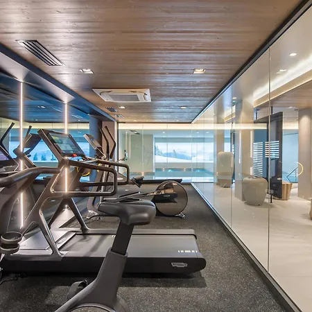 Duplex à Avec Spa, Piscine, Salle De Sport Et Cheminée - Fr-1-569-32 Appartamento Megève